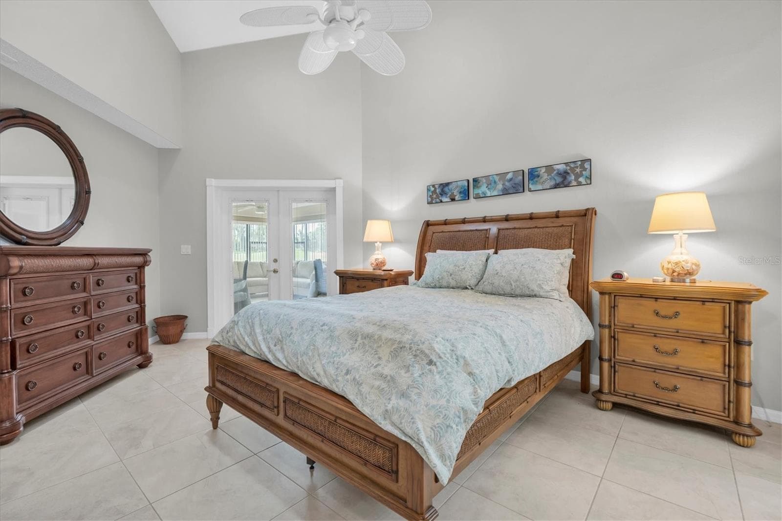 owners suite with high ceilings and access to Florida room - 9126 BASSETT LN, NEW PORT RICHEY