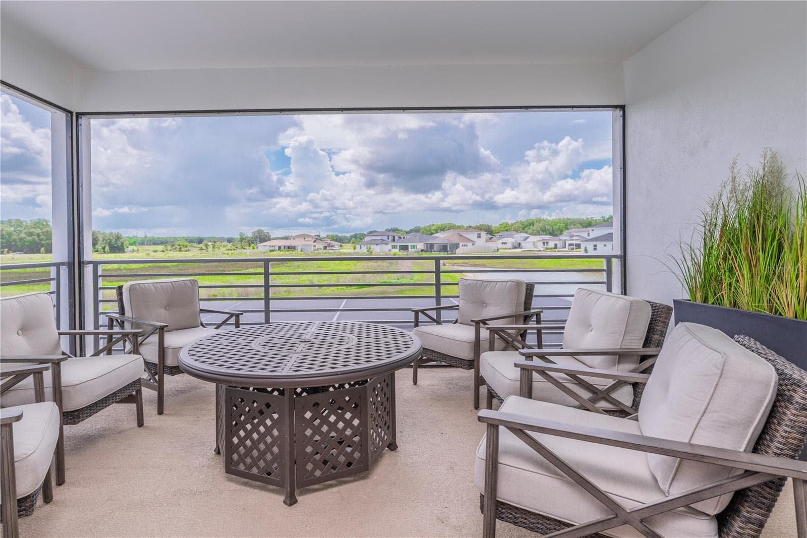 Upstairs screened balcony overlooking the water. - 10706 TORCHWOOD SEA WAY, SAN ANTONIO
