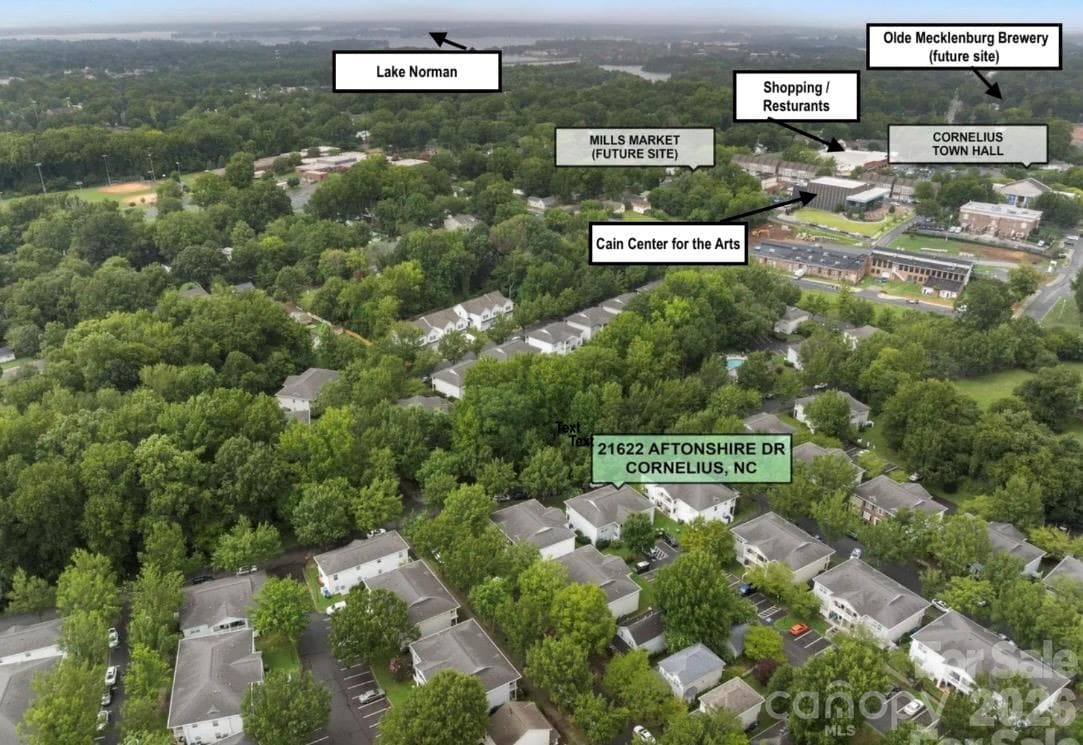 Aerial - 21622 Aftonshire Drive, Cornelius