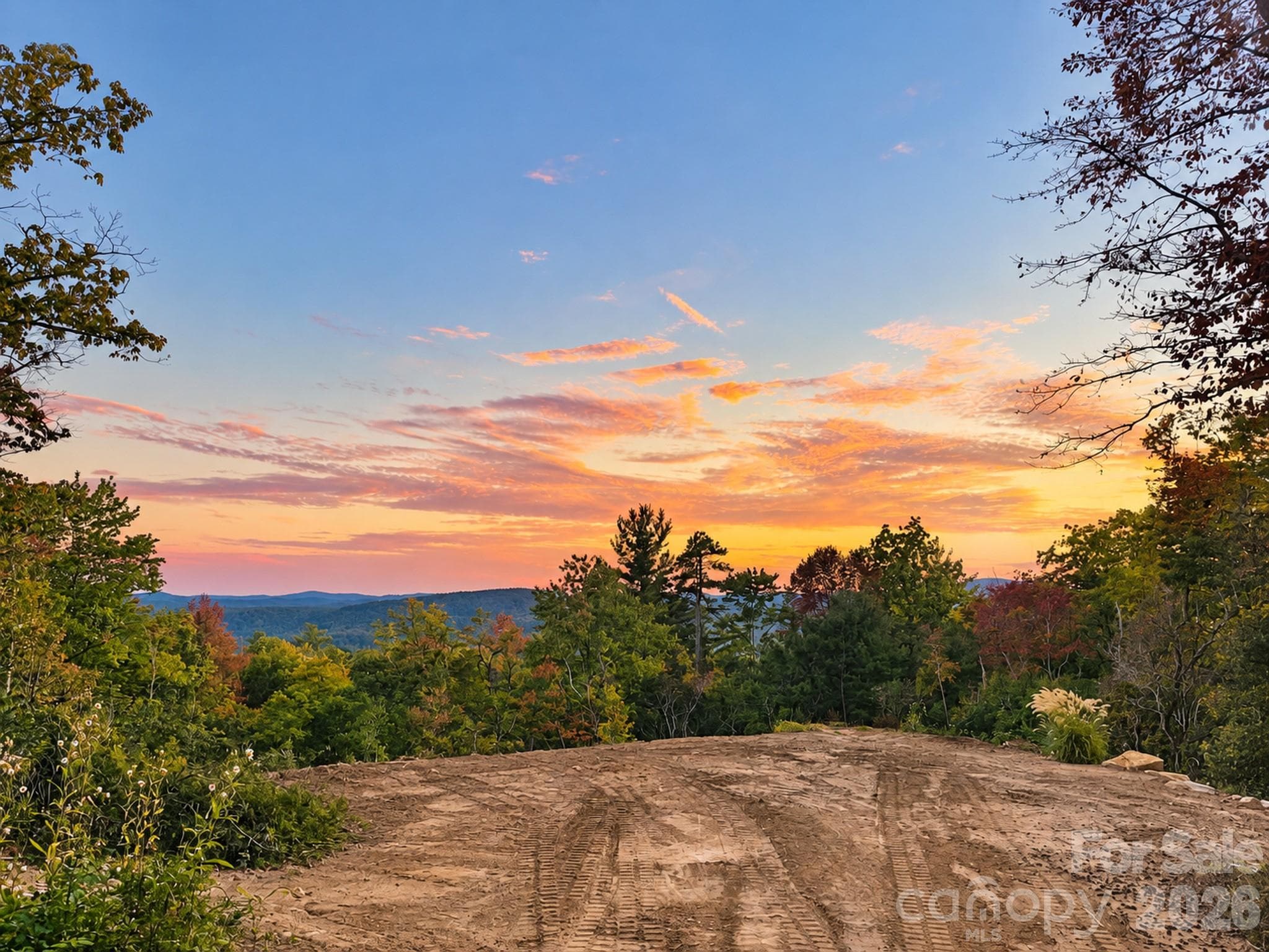 Sunset views from the cleared homesite with surrounding mountain scenery. - 000 Bulling Creek Road, Penrose
