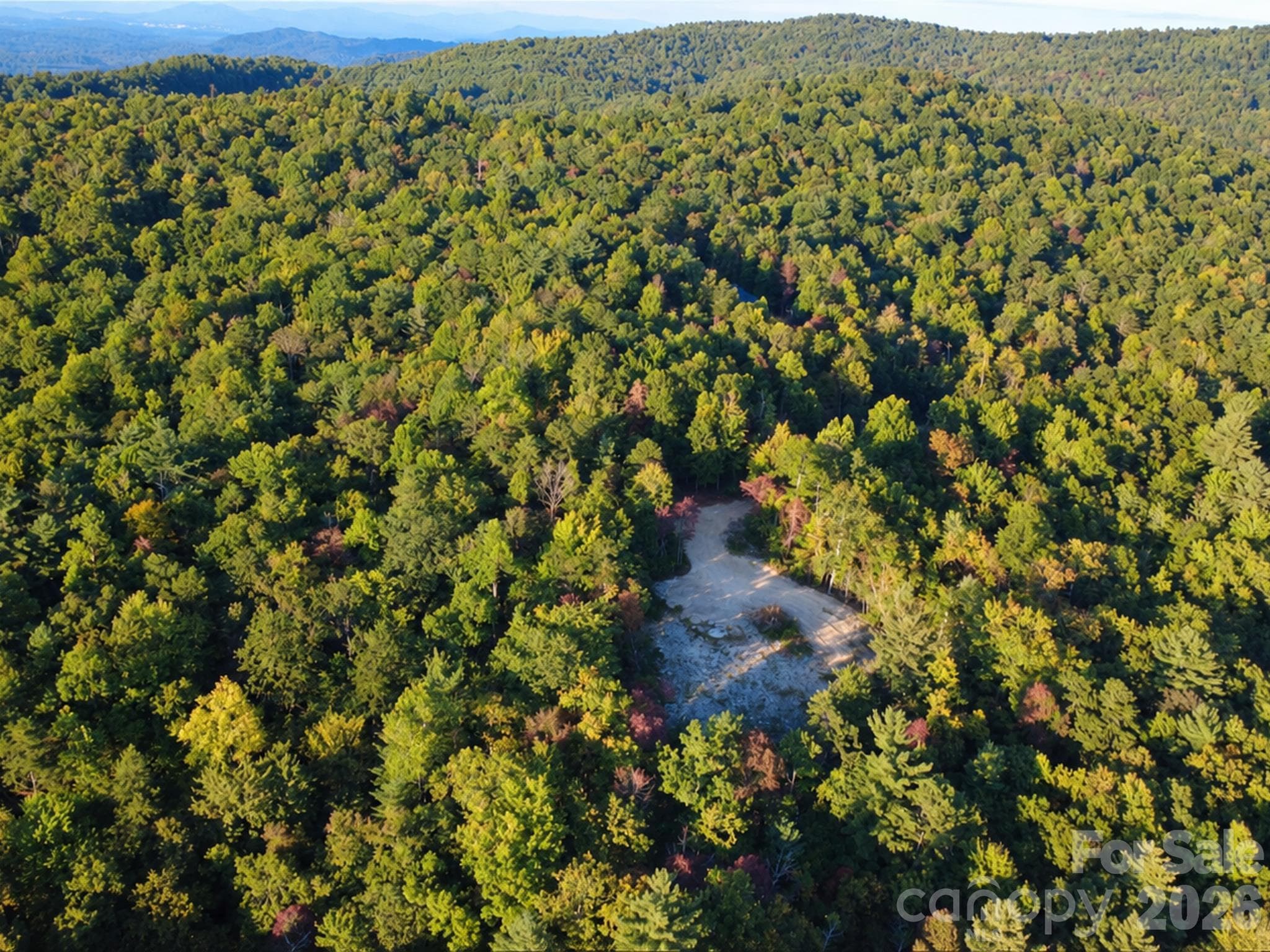 Aerial perspective of the homesite nestled within the surrounding forest. - 000 Bulling Creek Road, Penrose