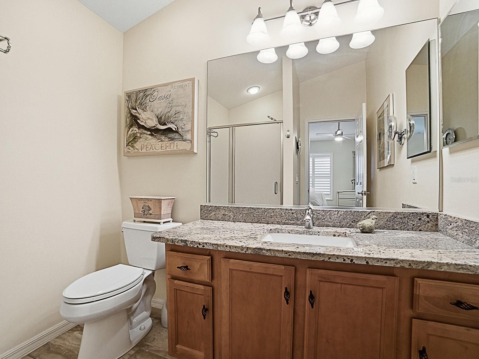 Master Bathroom has granite counter tops - 1530 BARNWELL PL, THE VILLAGES