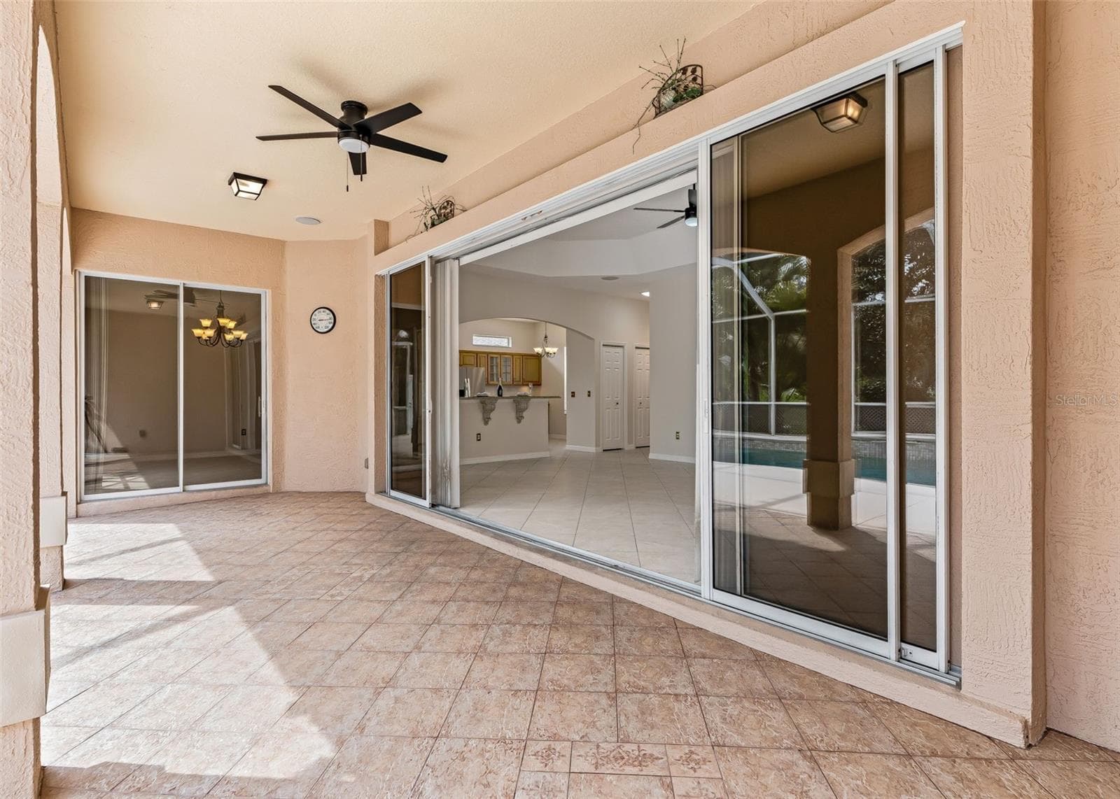Sliders to pool area - 1802 ESTAFANA WAY, THE VILLAGES