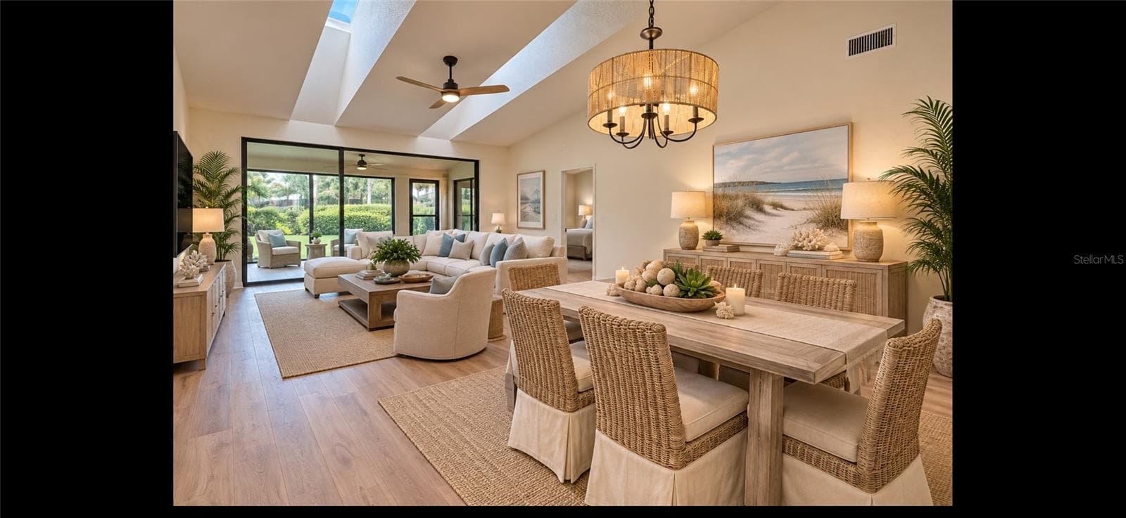Great Room Staged - 5535 HAMPSTEAD HEATH #45, SARASOTA