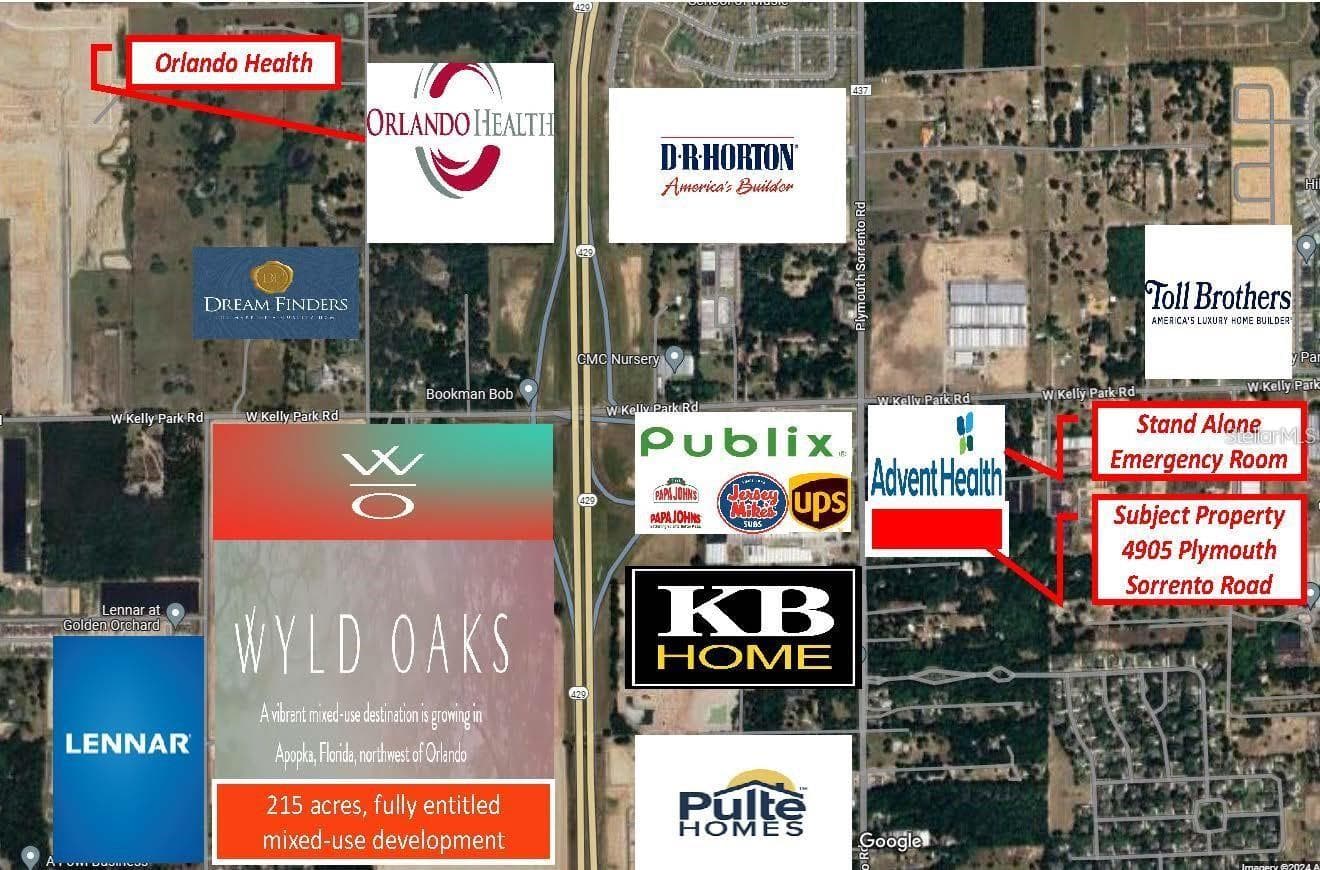 Trade Area & Developments - 4905 PLYMOUTH SORRENTO RD, APOPKA