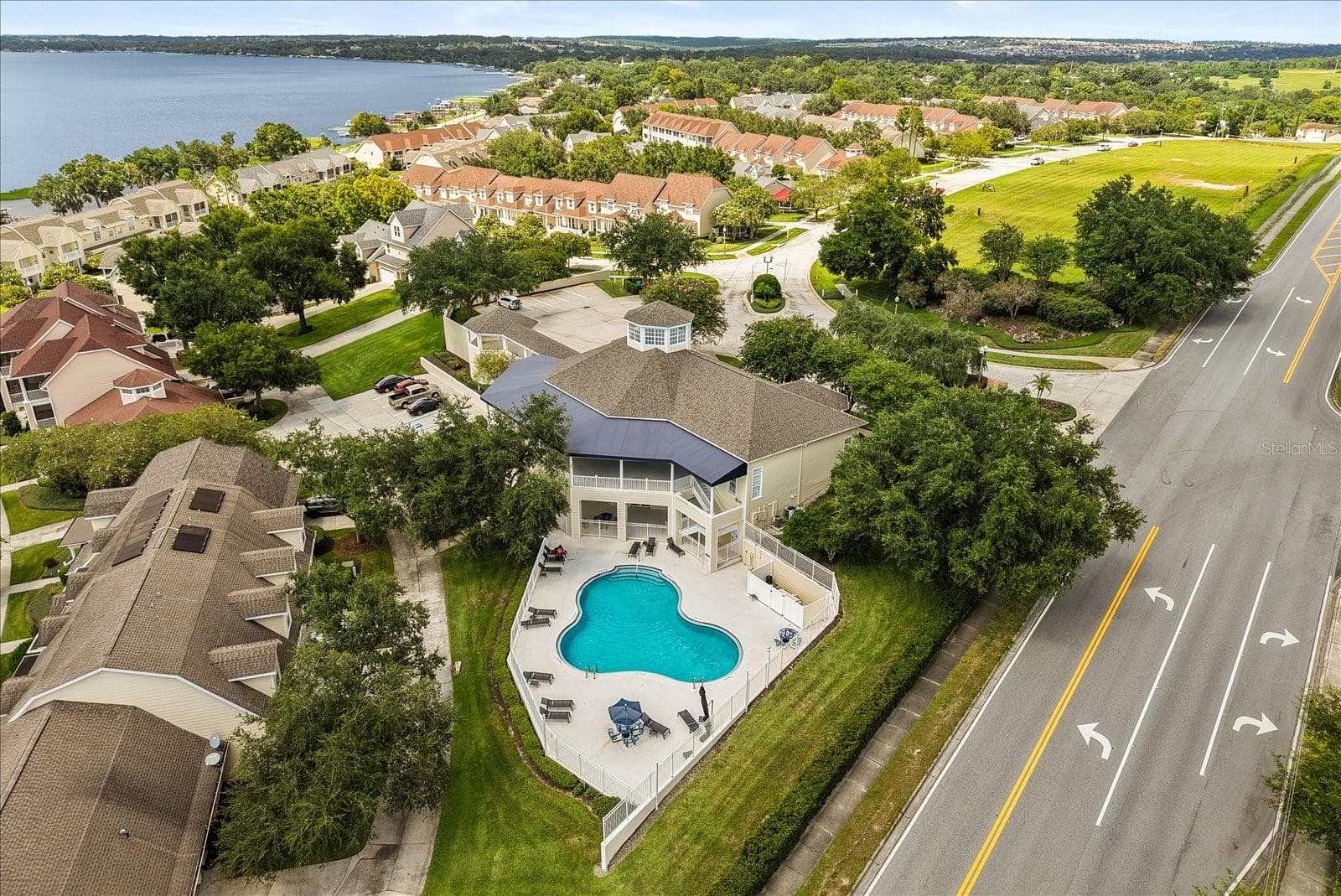 Aerial View of the Community Pool - 190 HARBOUR COVE WAY, CLERMONT