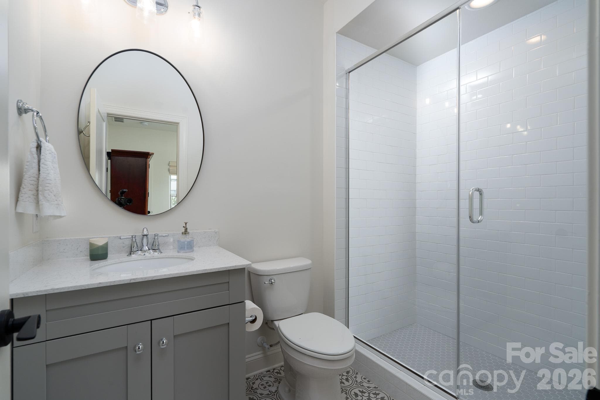 Private Bathroom off of 3rd Bedroom make this space the perfect place for a guest. - 9588 Pacing Lane NW, Concord