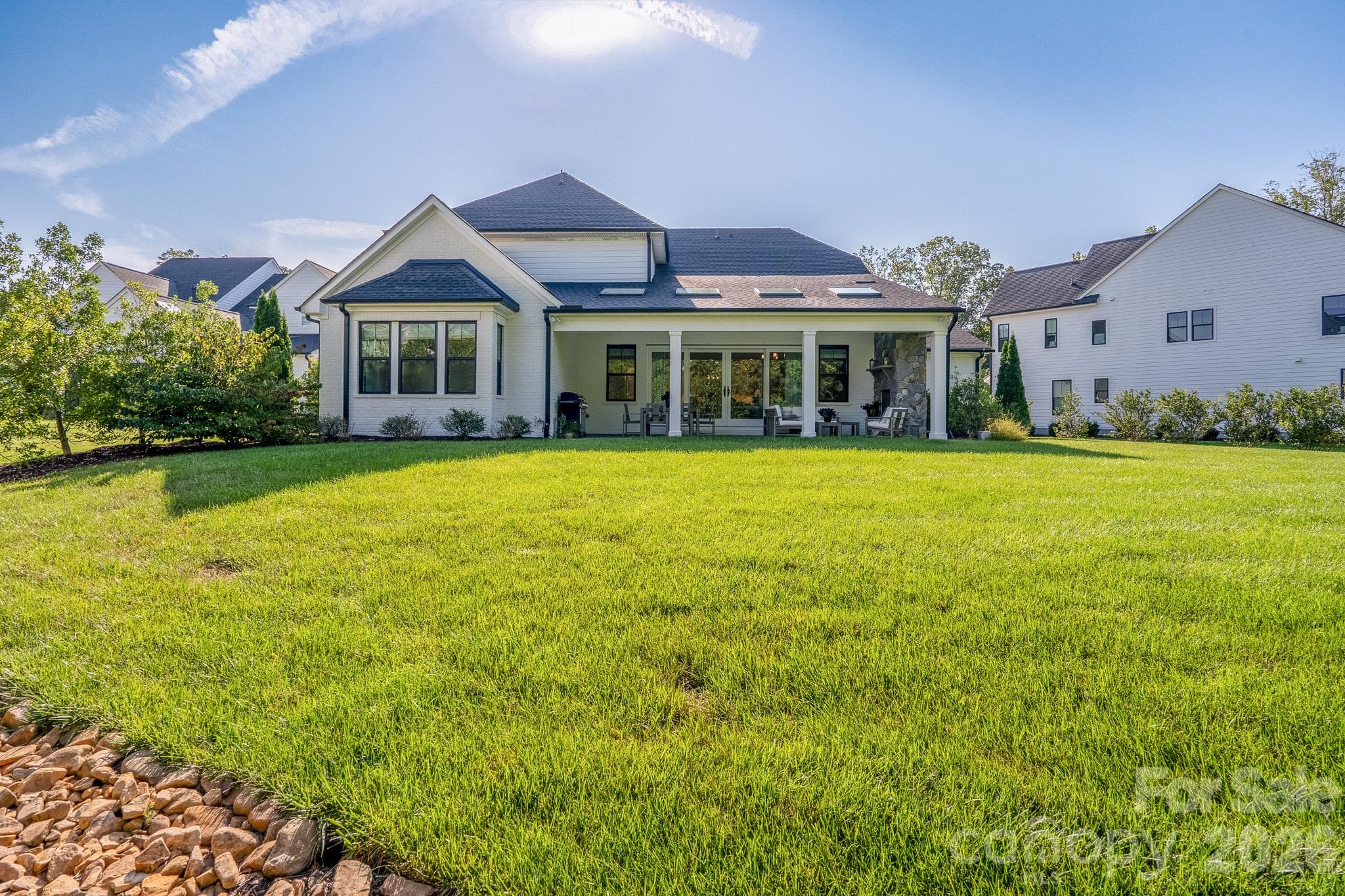View of entire back yard with full irrigation. - 9588 Pacing Lane NW, Concord