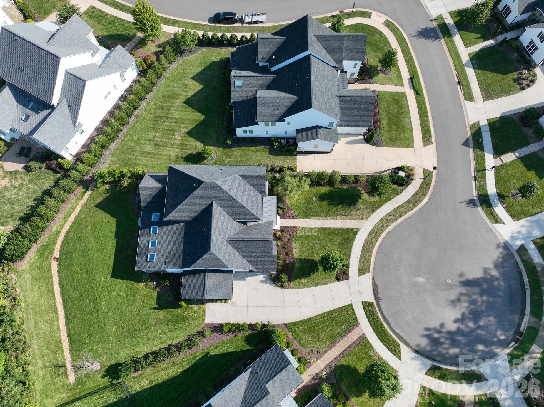 Aerial View of Cul-de-sac - 9588 Pacing Lane NW, Concord