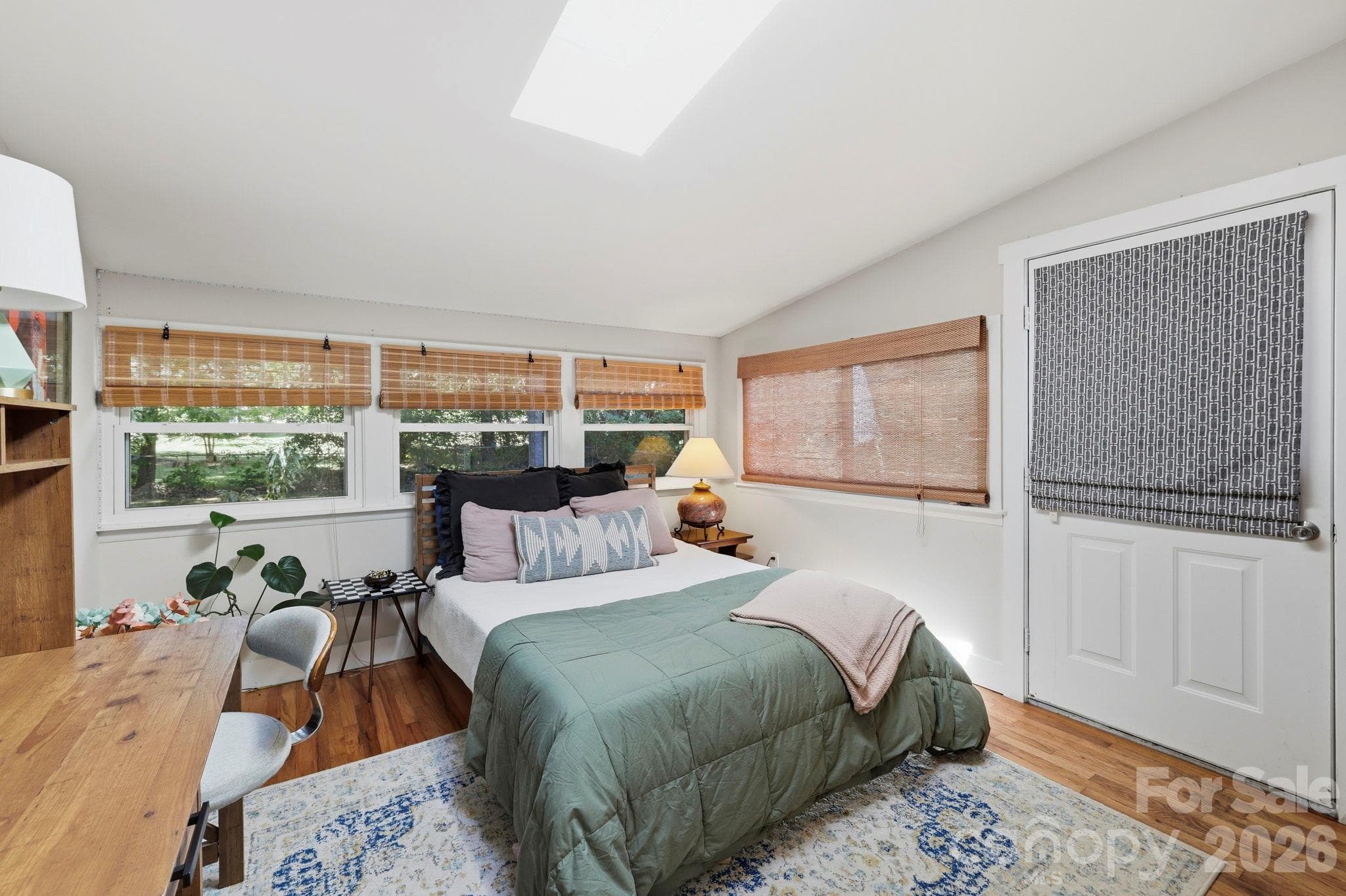 Master bedroom with skylight - 16 Melton Drive, Asheville