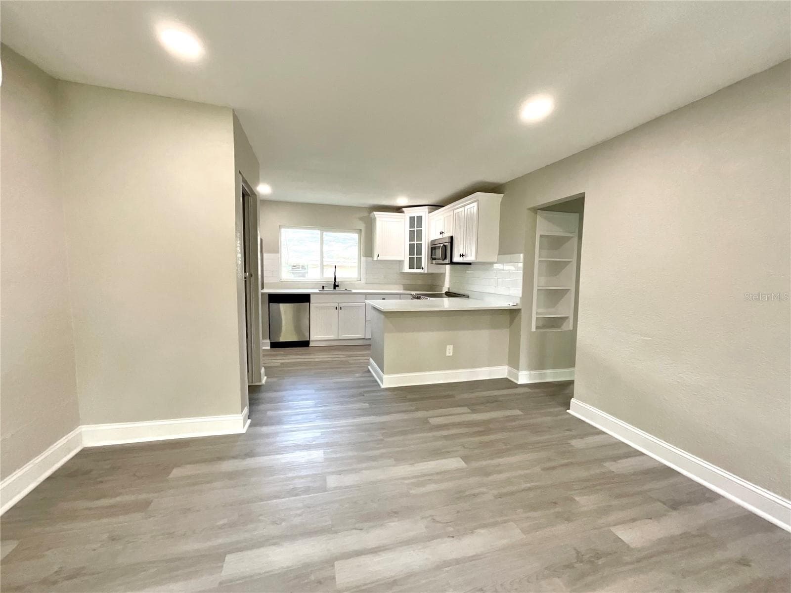 Original Living Room Facing Kitchen - 2102 E CARACAS ST, TAMPA