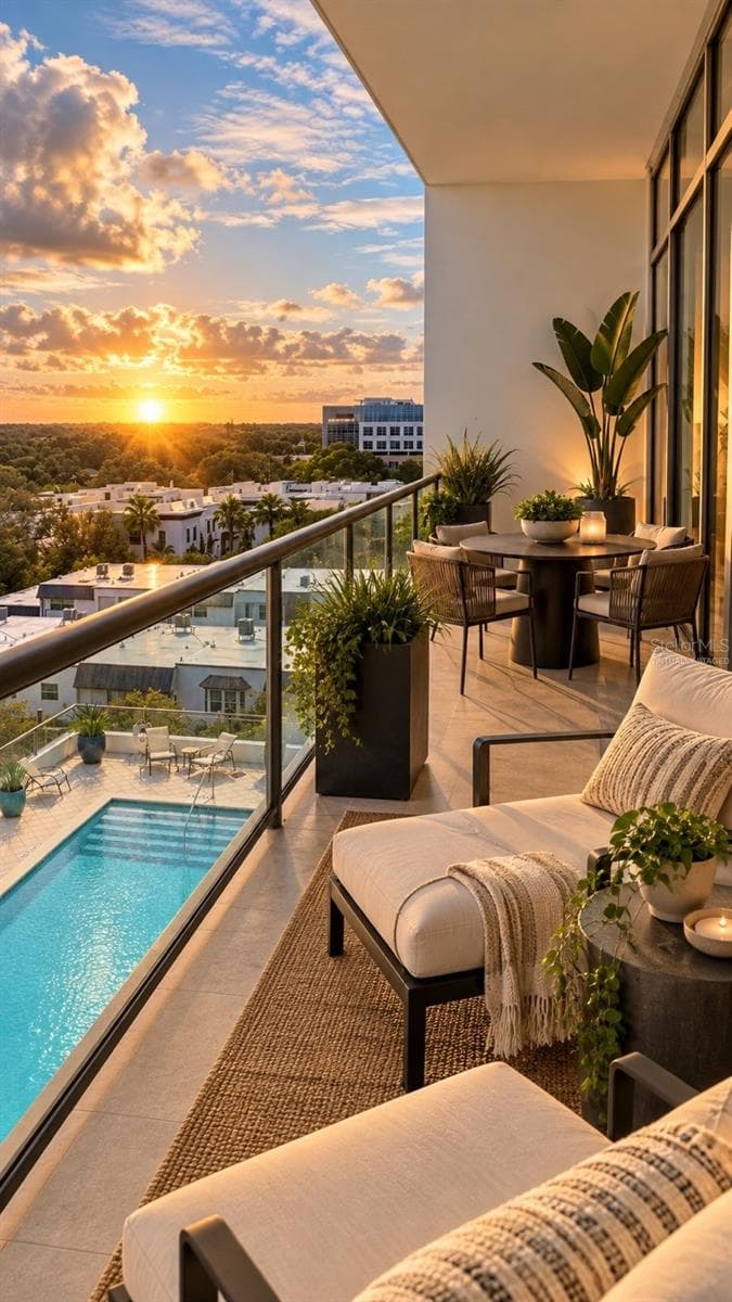 Virtually staged - 101 S EOLA DR #709, ORLANDO