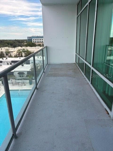 Patio overlooking the pool - 101 S EOLA DR #709, ORLANDO