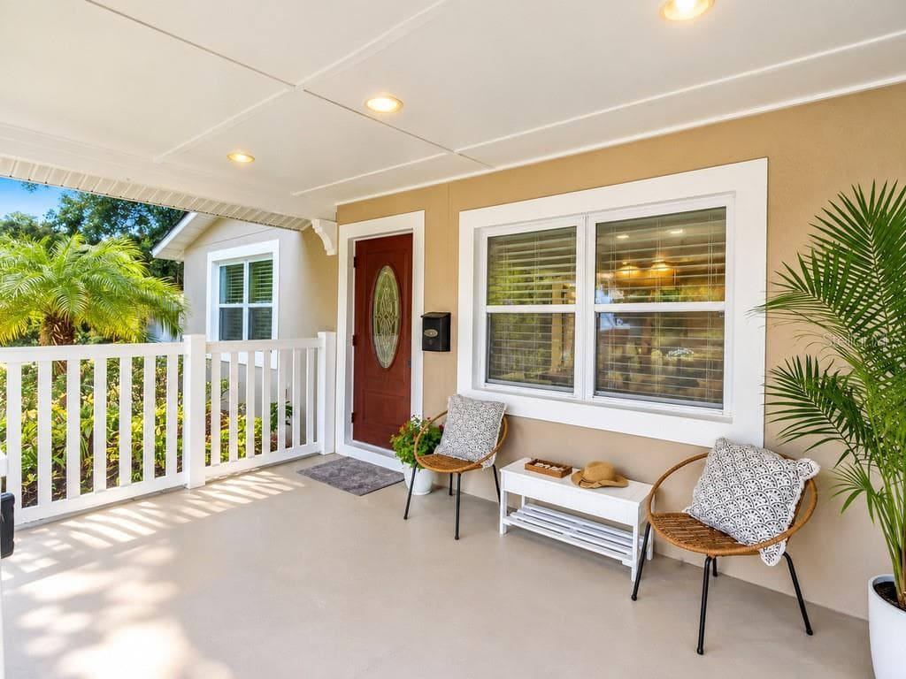 Front porch angle 2 - 2429 PARK ST N, ST PETERSBURG