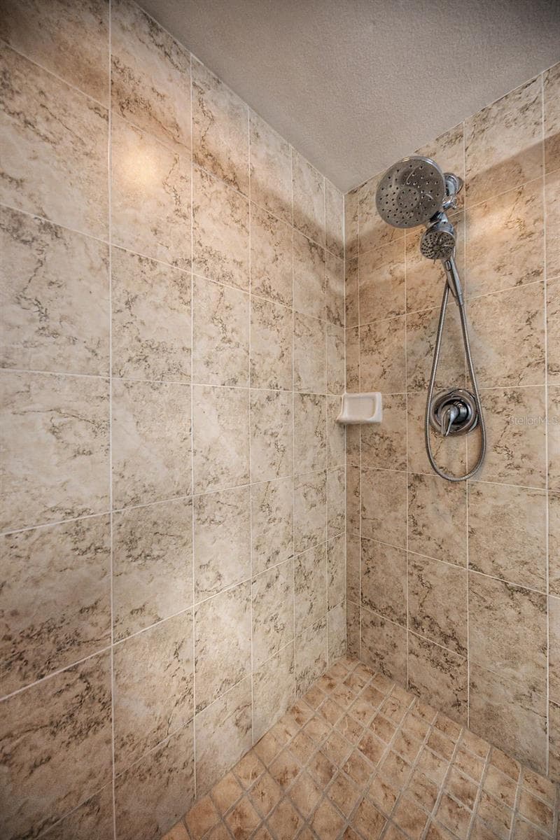 Shower in Primary Bathroom - 1801 E LAKE RD #1D, PALM HARBOR