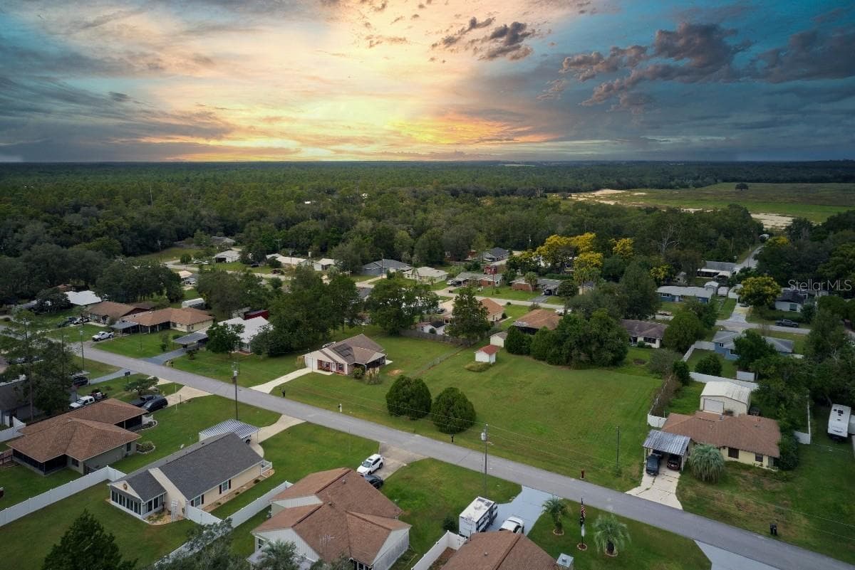 SW Peach Blossom Street Aerial - 21617 SW PEACH BLOSSOM ST, DUNNELLON