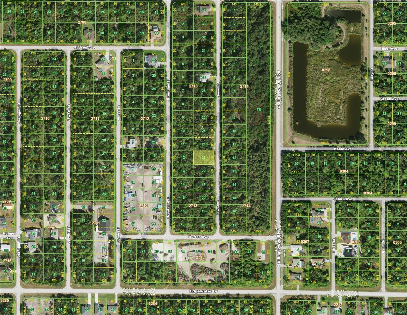 Land at 3455 JEWEL (LOT 23) ST, PORT CHARLOTTE, photo 3 of 4
