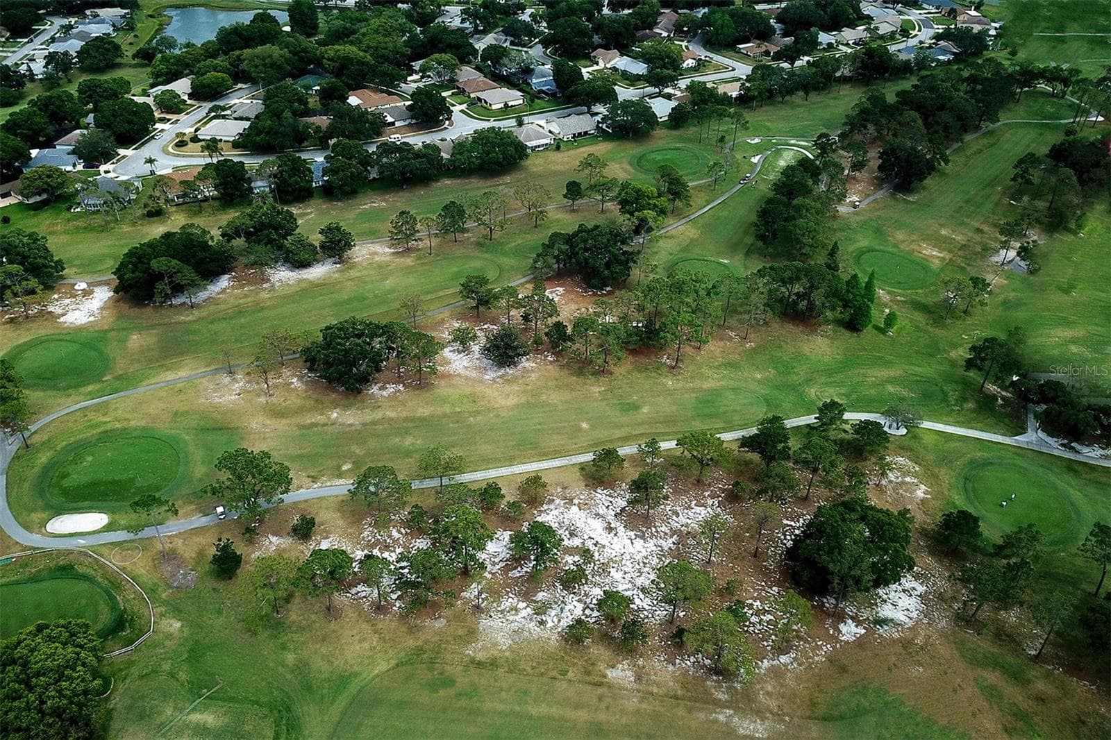 View down one of the fairways - 978 MADRID DR, PALM HARBOR
