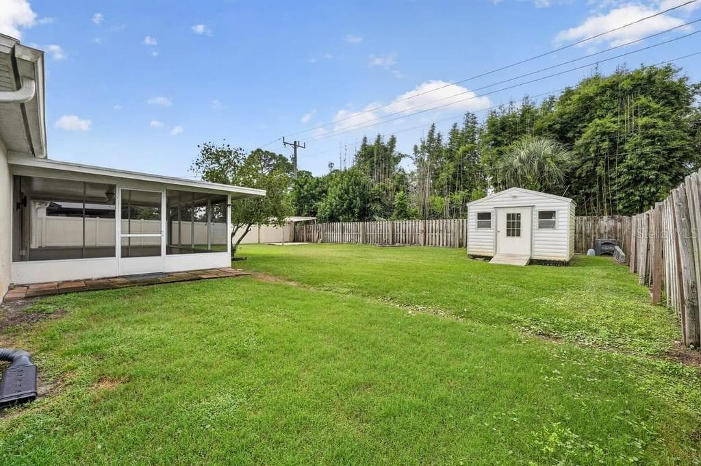 fenced backyard - 2316 WILLOW OAK DR, EDGEWATER