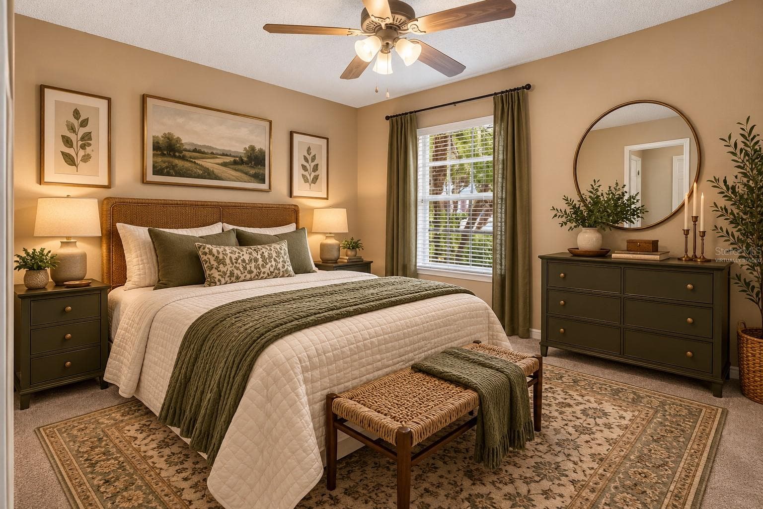 virtually staged bedroom2 - 2316 WILLOW OAK DR, EDGEWATER