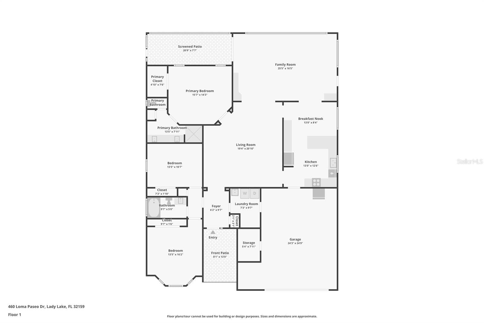 Floor Plan - 460 LOMA PASEO DR, THE VILLAGES
