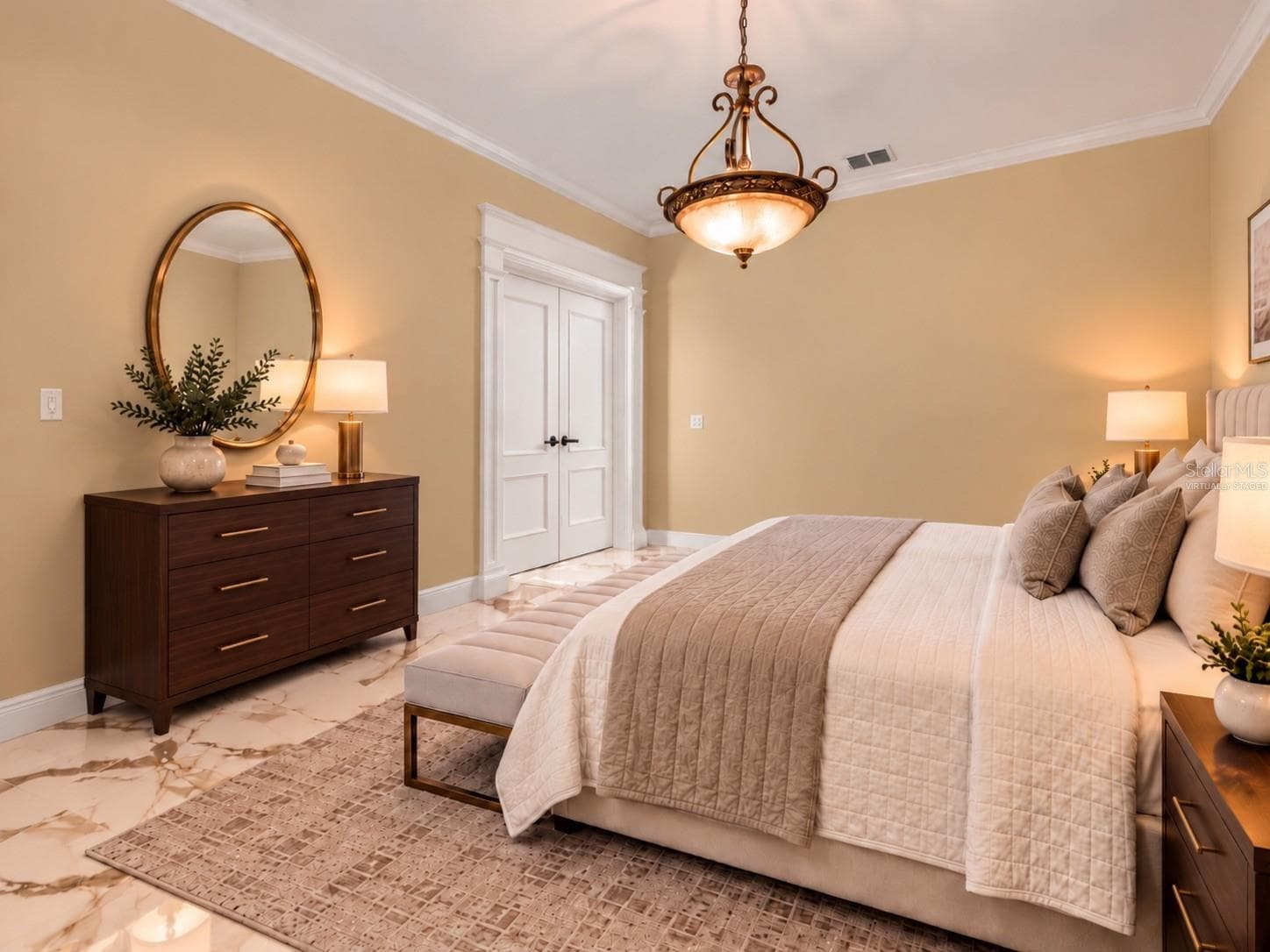 Virtually Staged flex space used as office/4th Bedroom - 10750 PETRILLO WAY, WINTER GARDEN
