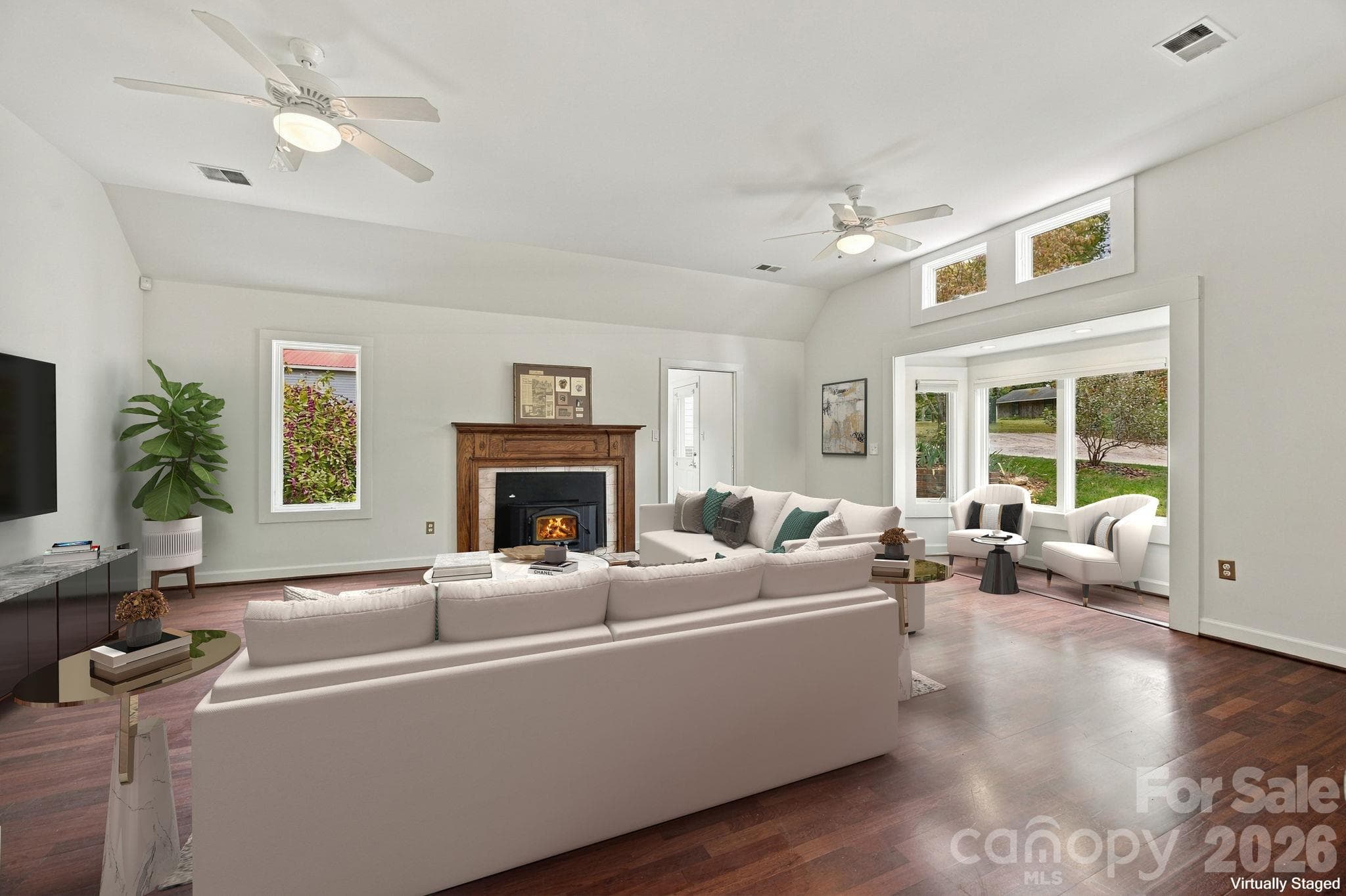 Family Room - Virtually Staged - 4036 Will Proctor Street, Denver