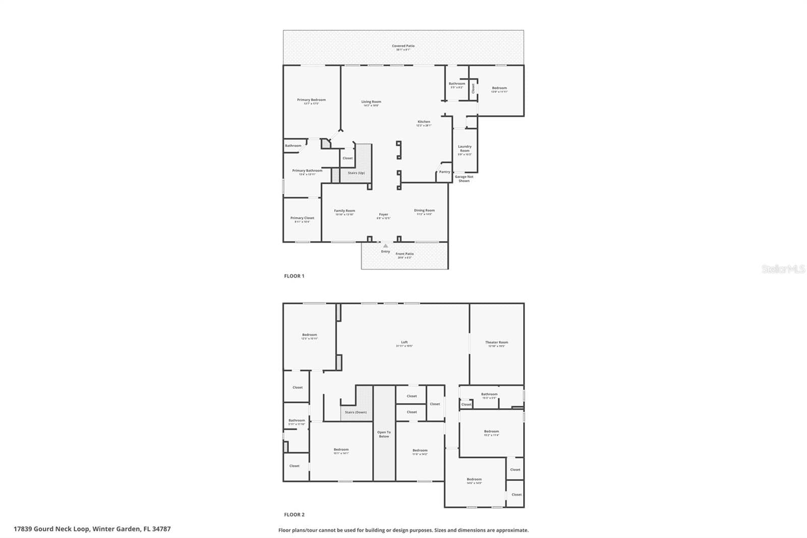Floor Plan - Combined - 17839 GOURD NECK LOOP, WINTER GARDEN