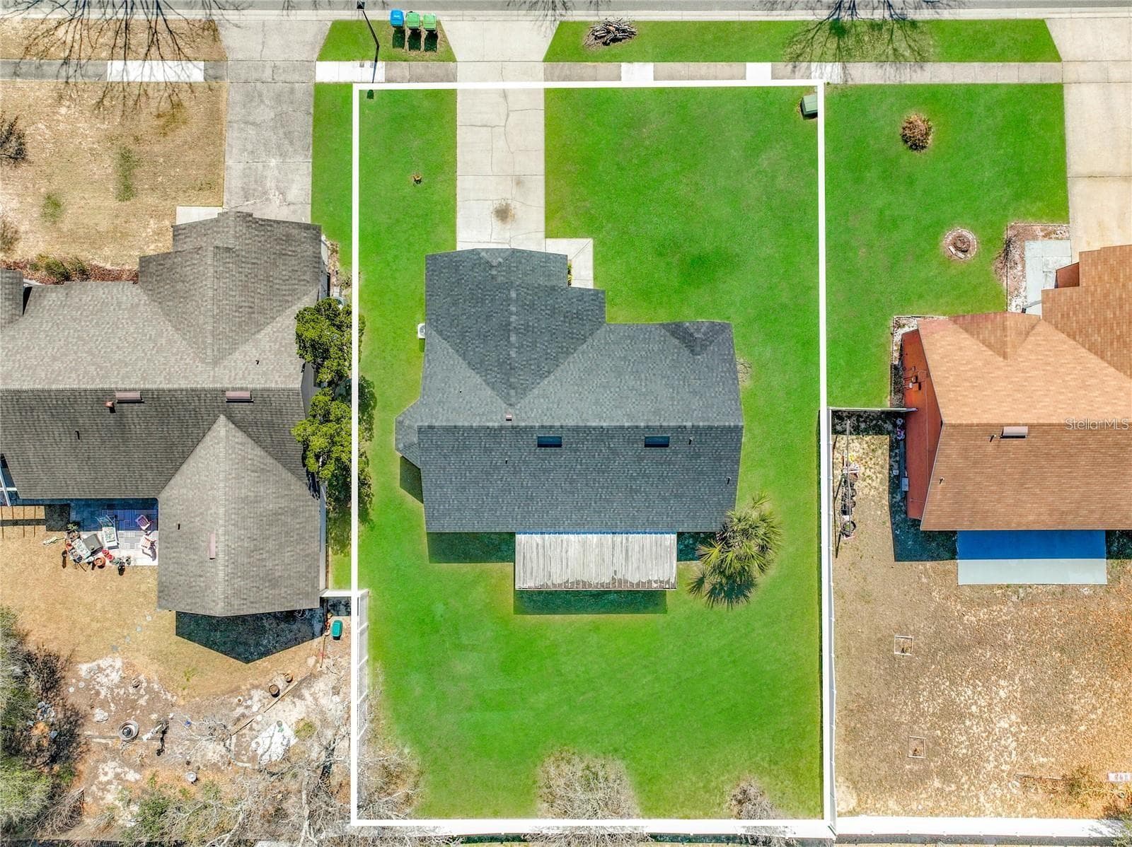 Aerial view of property line. - 6911 CRESCENT RIDGE RD, ORLANDO