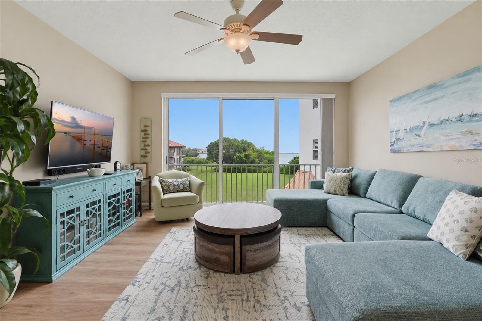 Gorgeous views from the living area. - 1585 PINELLAS BAYWAY S, TIERRA VERDE
