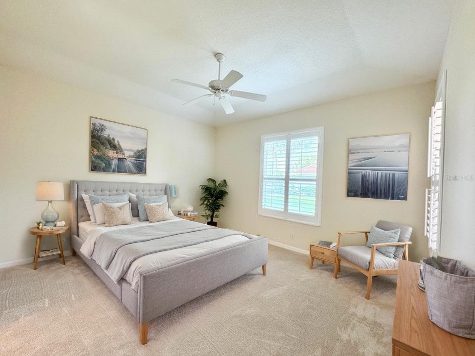 Virtual Staging - Primary Bedfroom - 9616 TURNING LEAF TER, BRADENTON