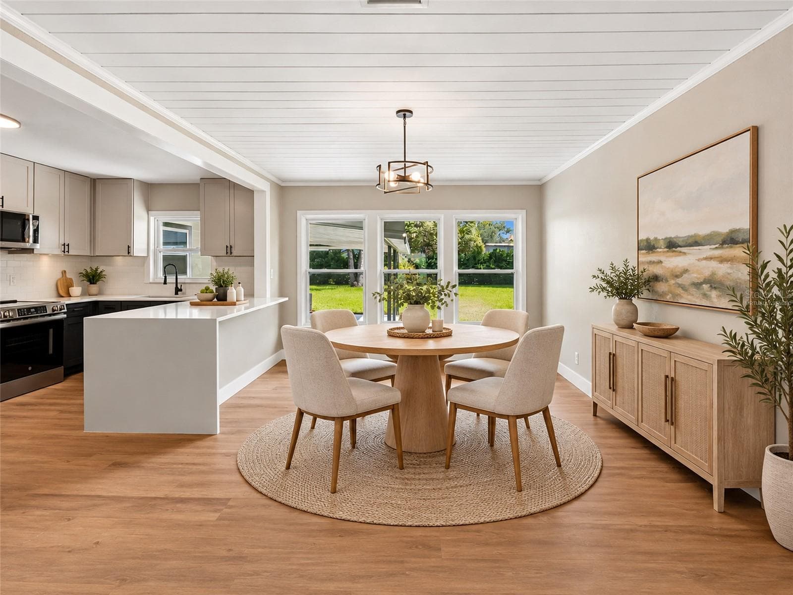 Virtually Staged Kitchen Nook - 400 PLUMOSA DR, SANFORD