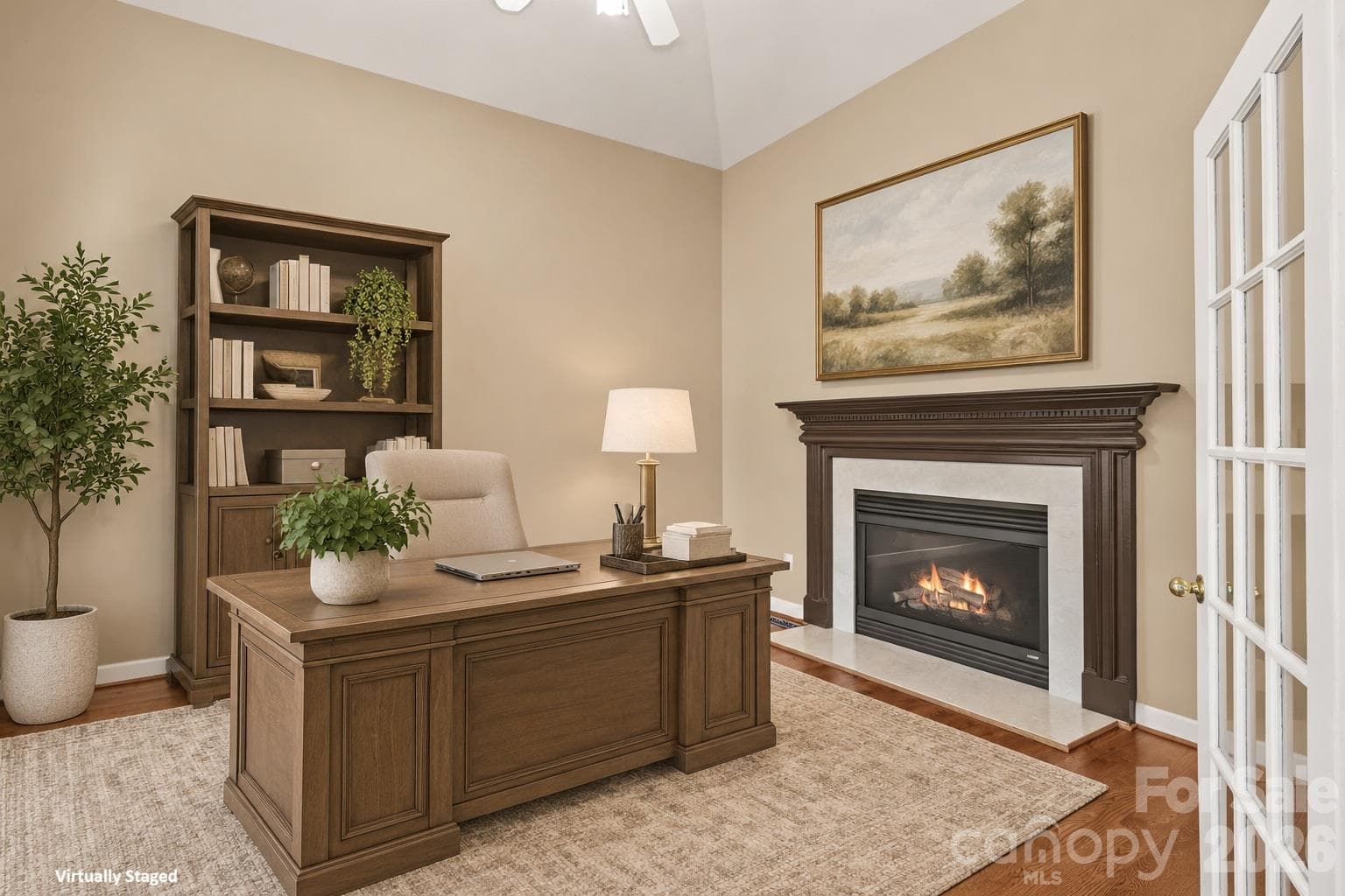 Virtually staged office - 12822 Cadgwith Cove Drive, Huntersville