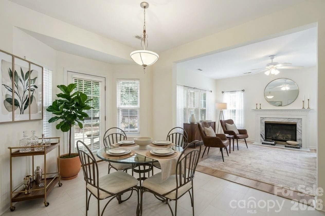 Virtually Staged Breakfast - 7202 Red Bush Court, Indian Trail