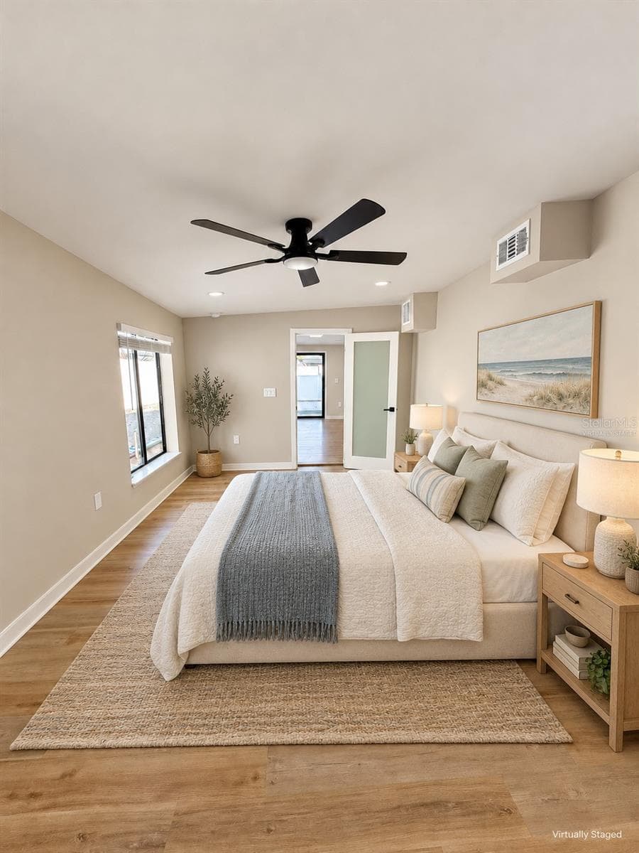 Bedroom 2 Virtually Staged - 5707 PERKIN DR, NEW PORT RICHEY