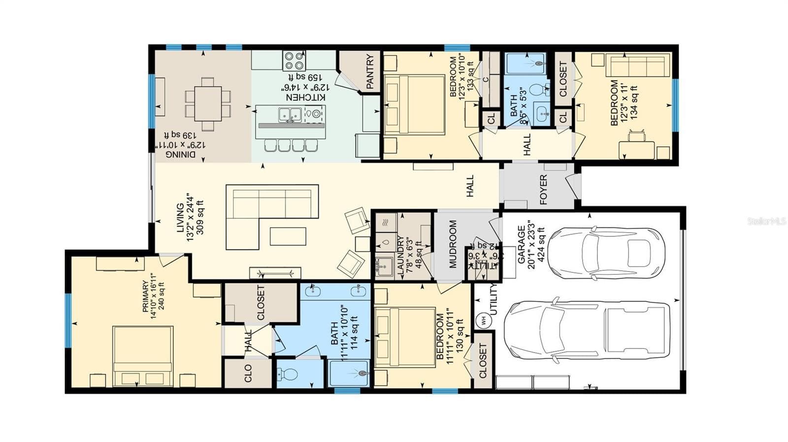 Single Family Residence at 31486 TANSY BND, WESLEY CHAPEL, photo 14 of 64