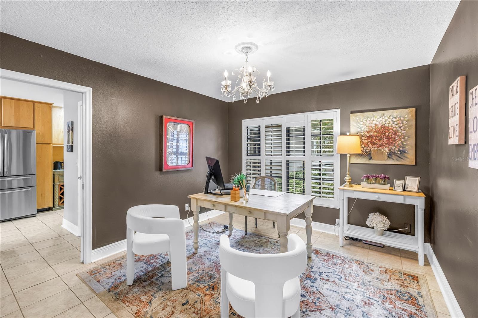 Downstairs 3rd Bedroom or office with closet and adjacent to 3rd full bath - 990 SAN CARLOS CT NE, ST PETERSBURG