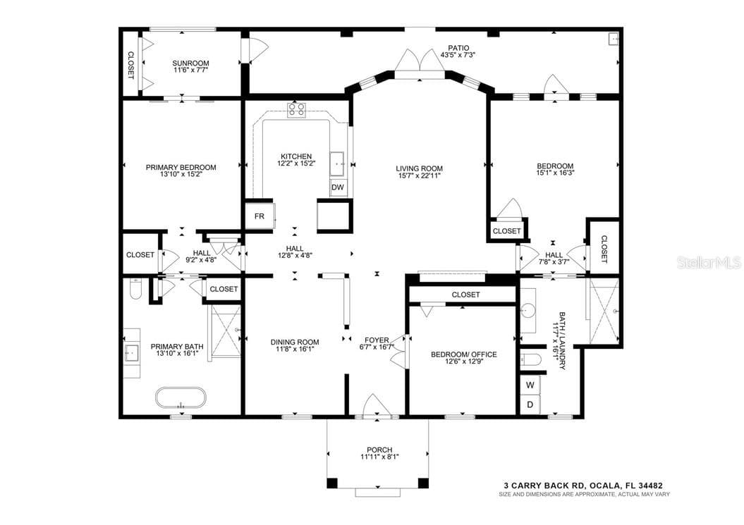 Single Family Residence at 3 Carry Back RD, OCALA FL 34482, Ocala, photo 11 of 85