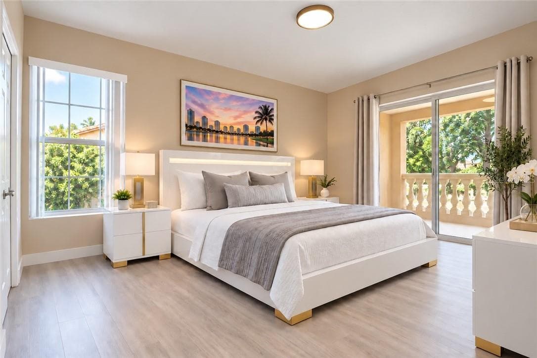 Primary Bedroom, Virtually Staged - 4450 E windmill DR #206, INVERNESS FL 34453, Inverness