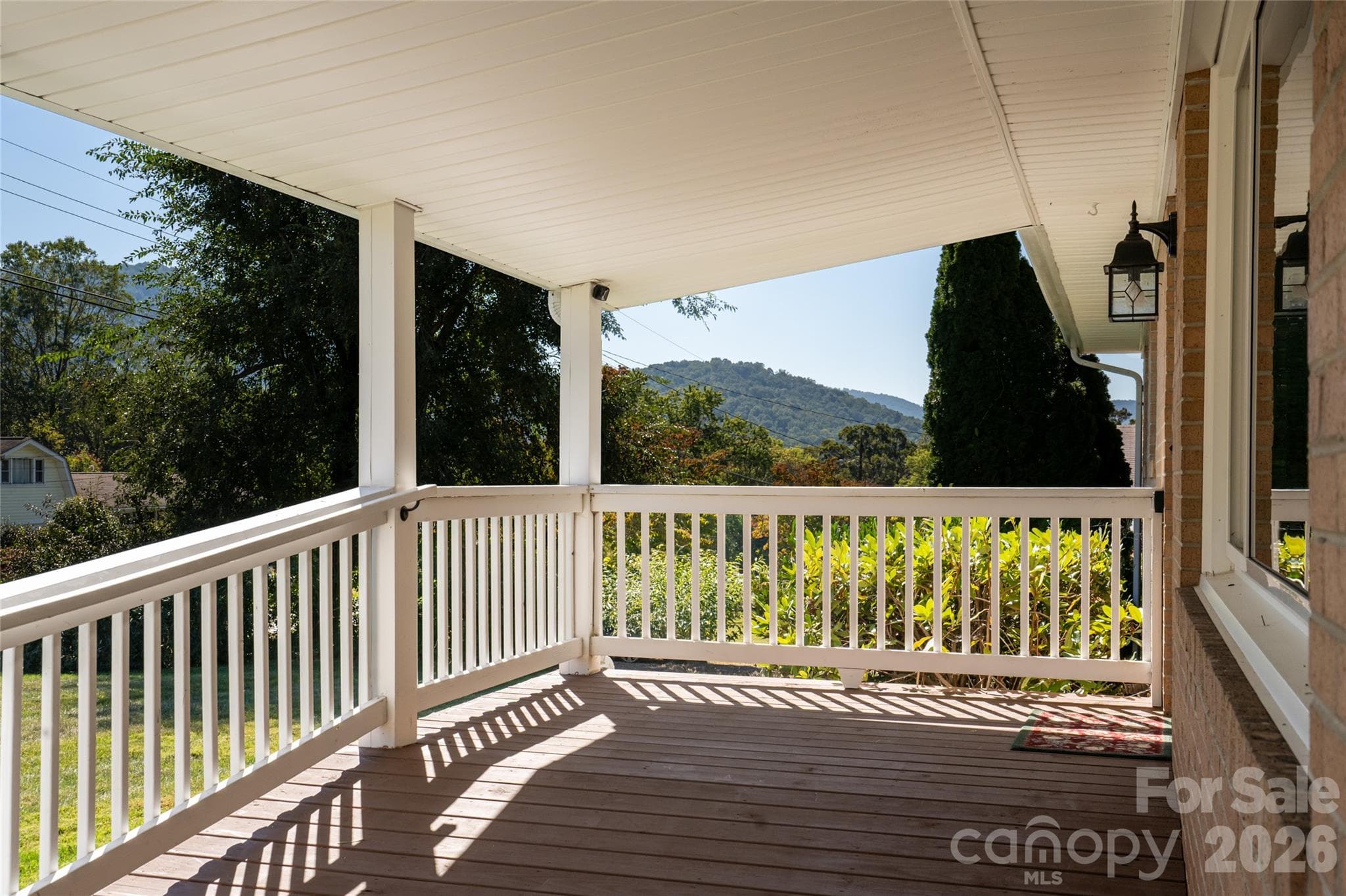 Front covered porch - 23 Wagon Road, Asheville