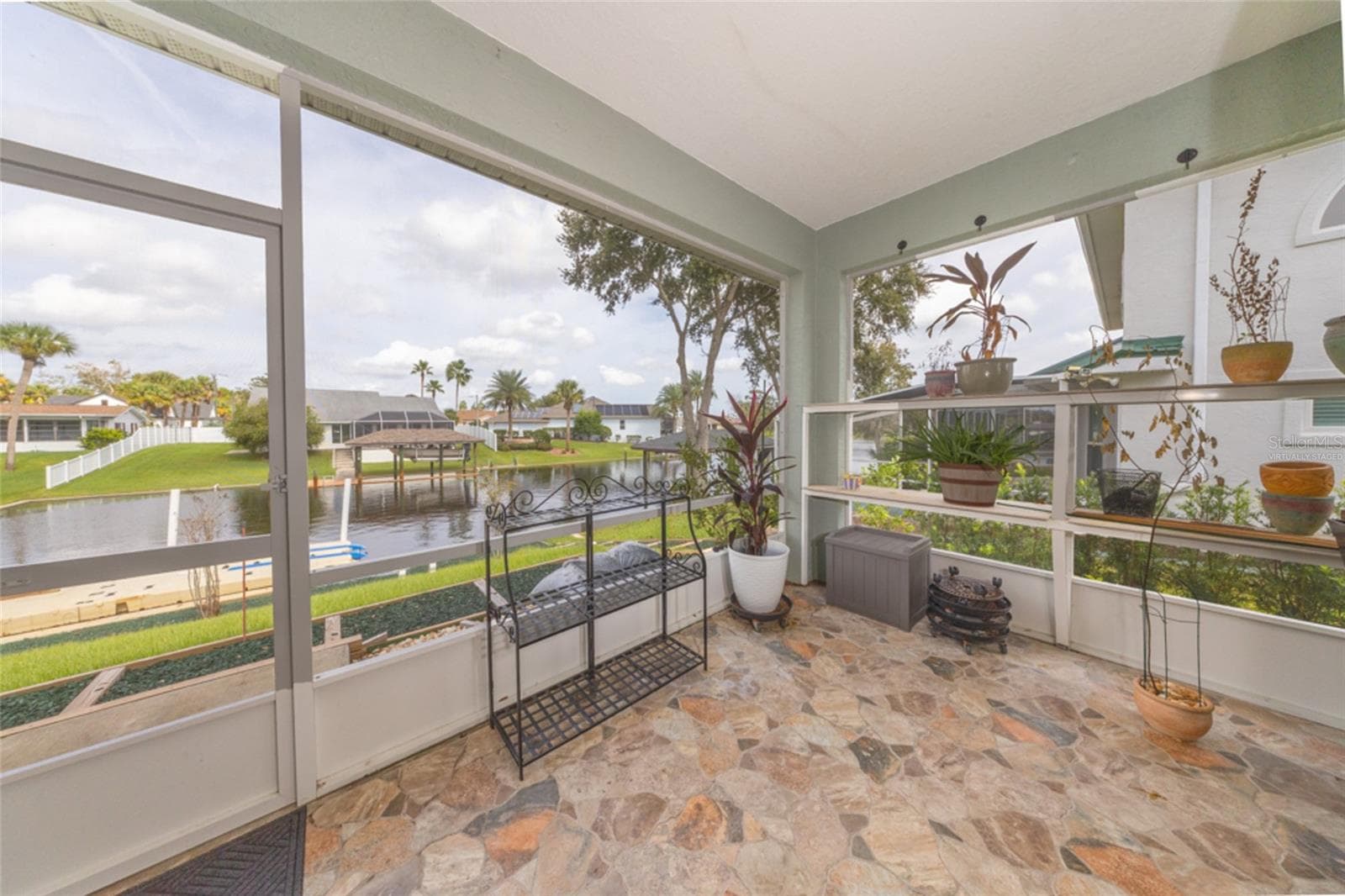 virtually staged lanai - 85 S CIMMARON DR, PALM COAST