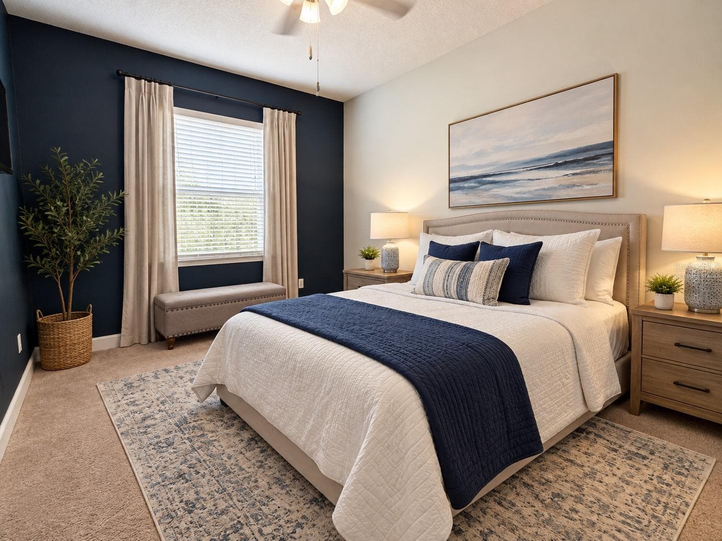 Bedroom 2-Virtually Staged - 3053 GLENRIDGE CIR, MERRITT ISLAND
