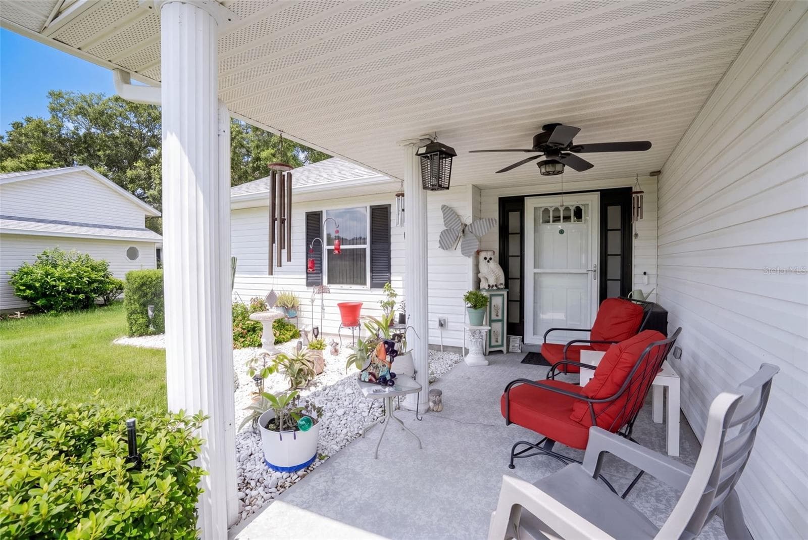 Entrance from Covered Porch - 26162 NEWCOMBE CIR, LEESBURG