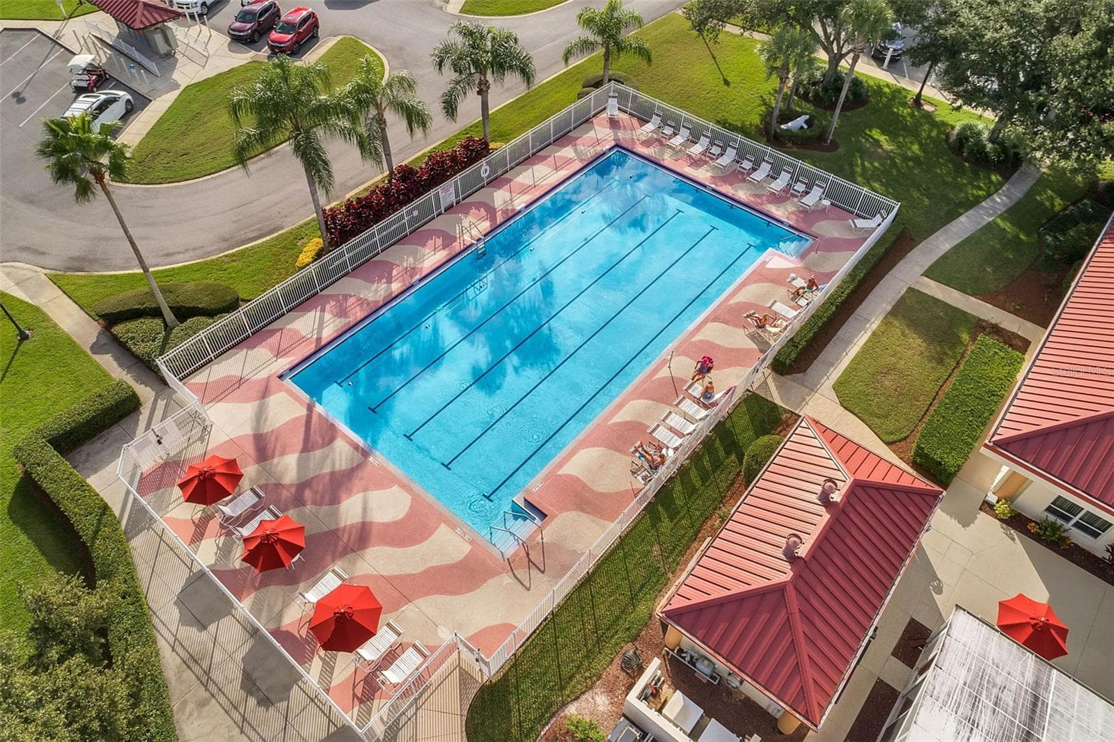 Aerial View of Outdoor Pool - 26162 NEWCOMBE CIR, LEESBURG