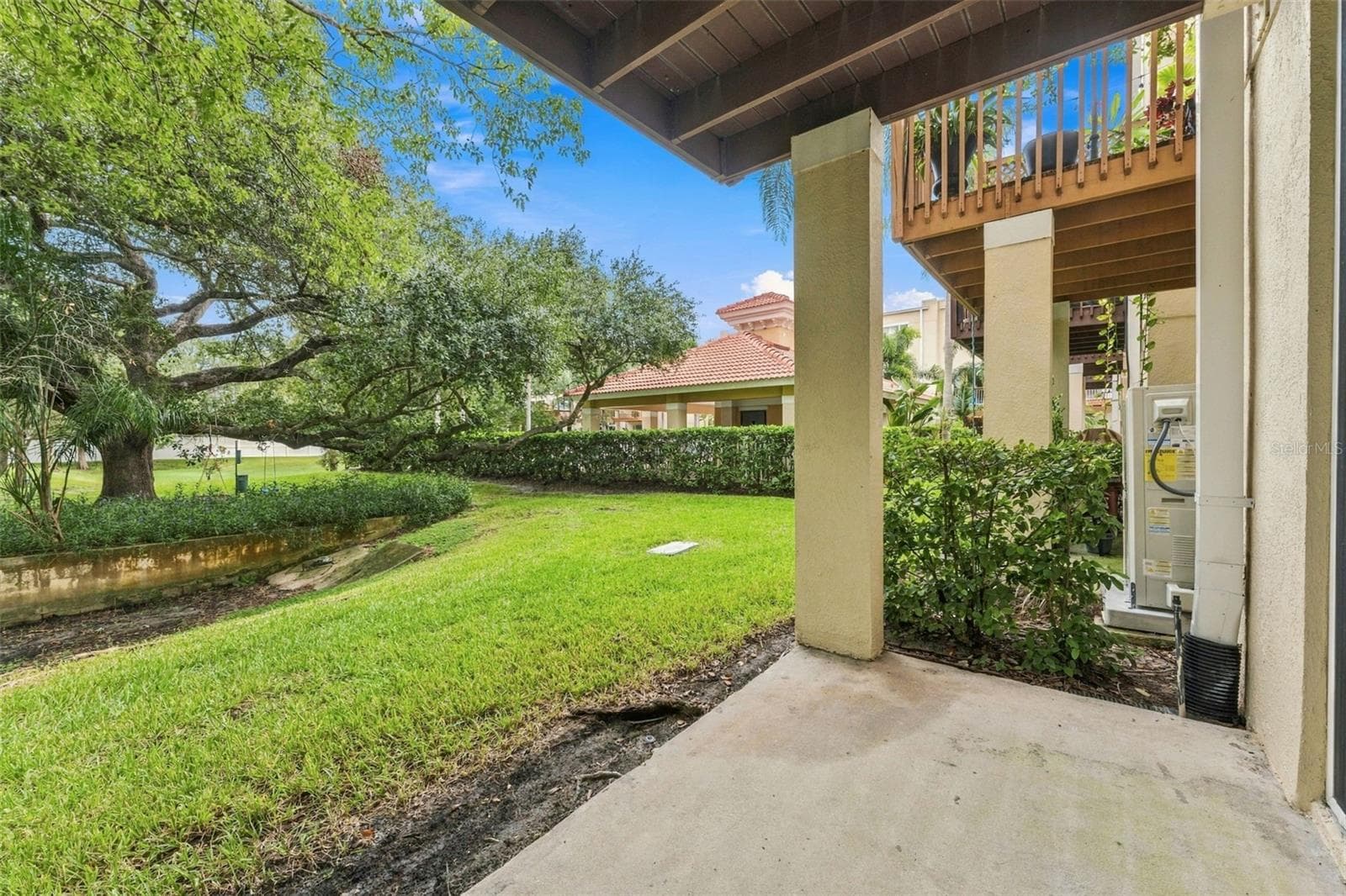 Patio off downstairs bedroom - 3121 BAYSHORE OAKS DR, TAMPA