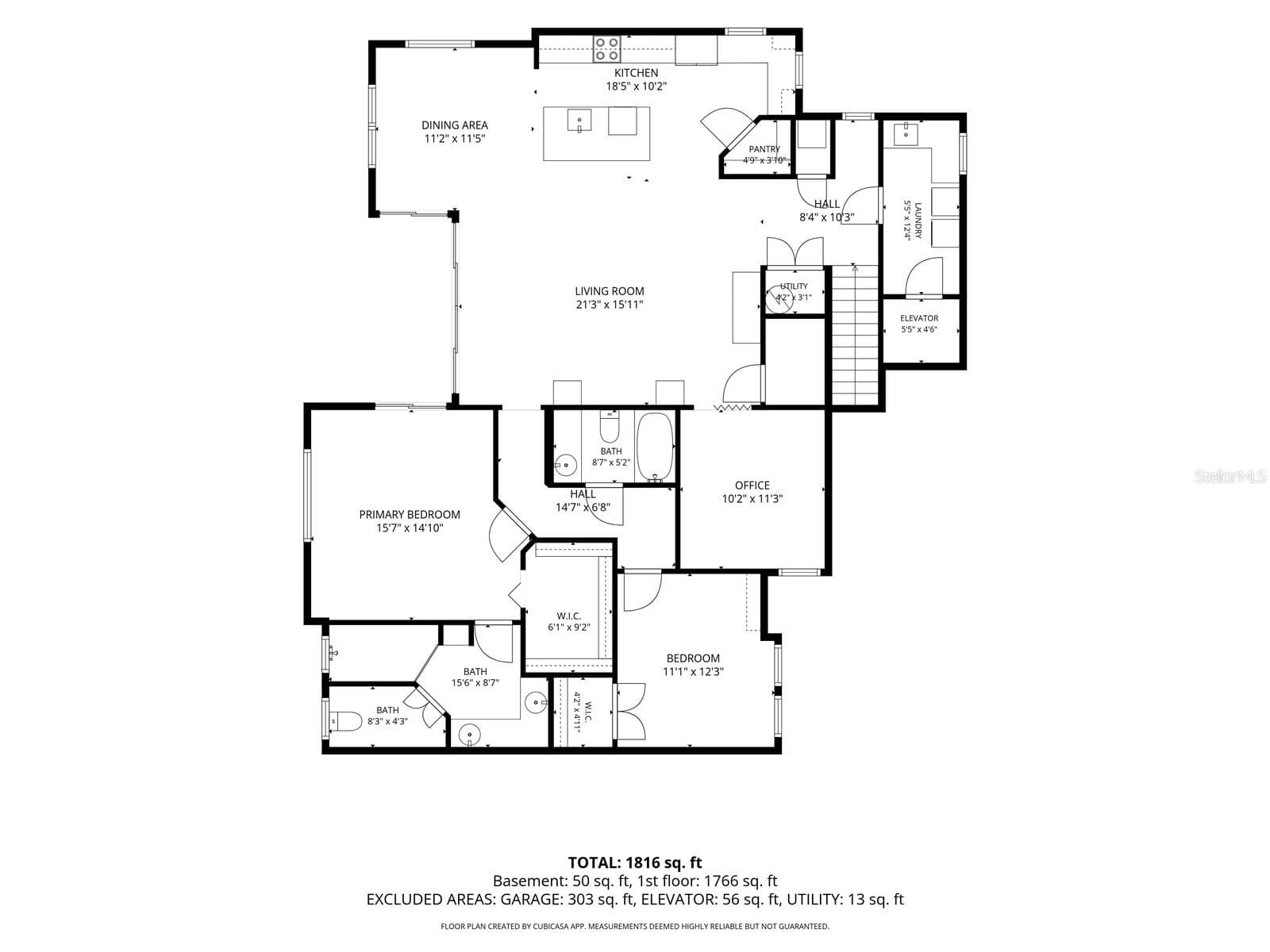 Second floor living area, including elevator - 8049 TYBEE CT #8049, UNIVERSITY PARK