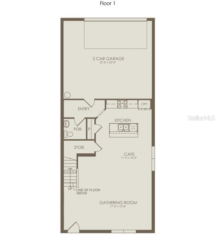 Floor Plan - Floor One Floor Plan - Floor Two - 16821 EVERMORE ALLEY, WINTER GARDEN