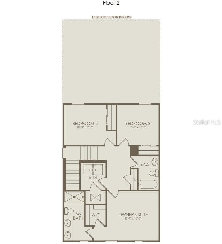 Floor Plan - Floor One Floor Plan - Floor Two - 16821 EVERMORE ALLEY, WINTER GARDEN