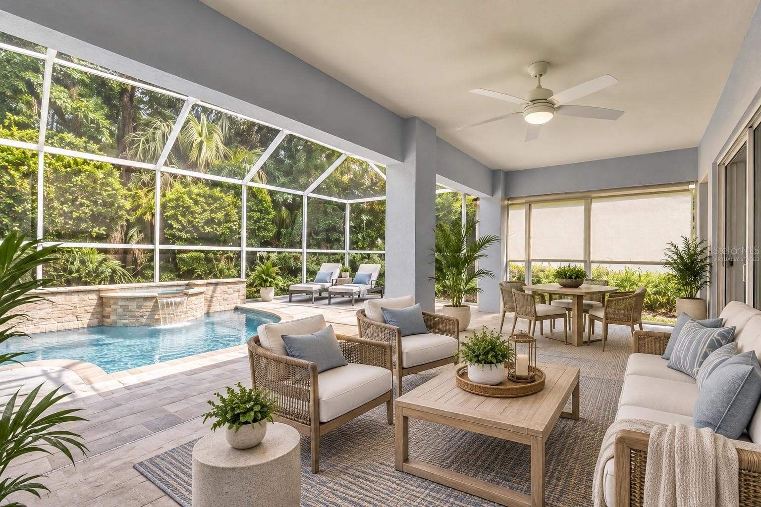 Virtually Staged Patio - 15876 SANCTUARY DR, TAMPA