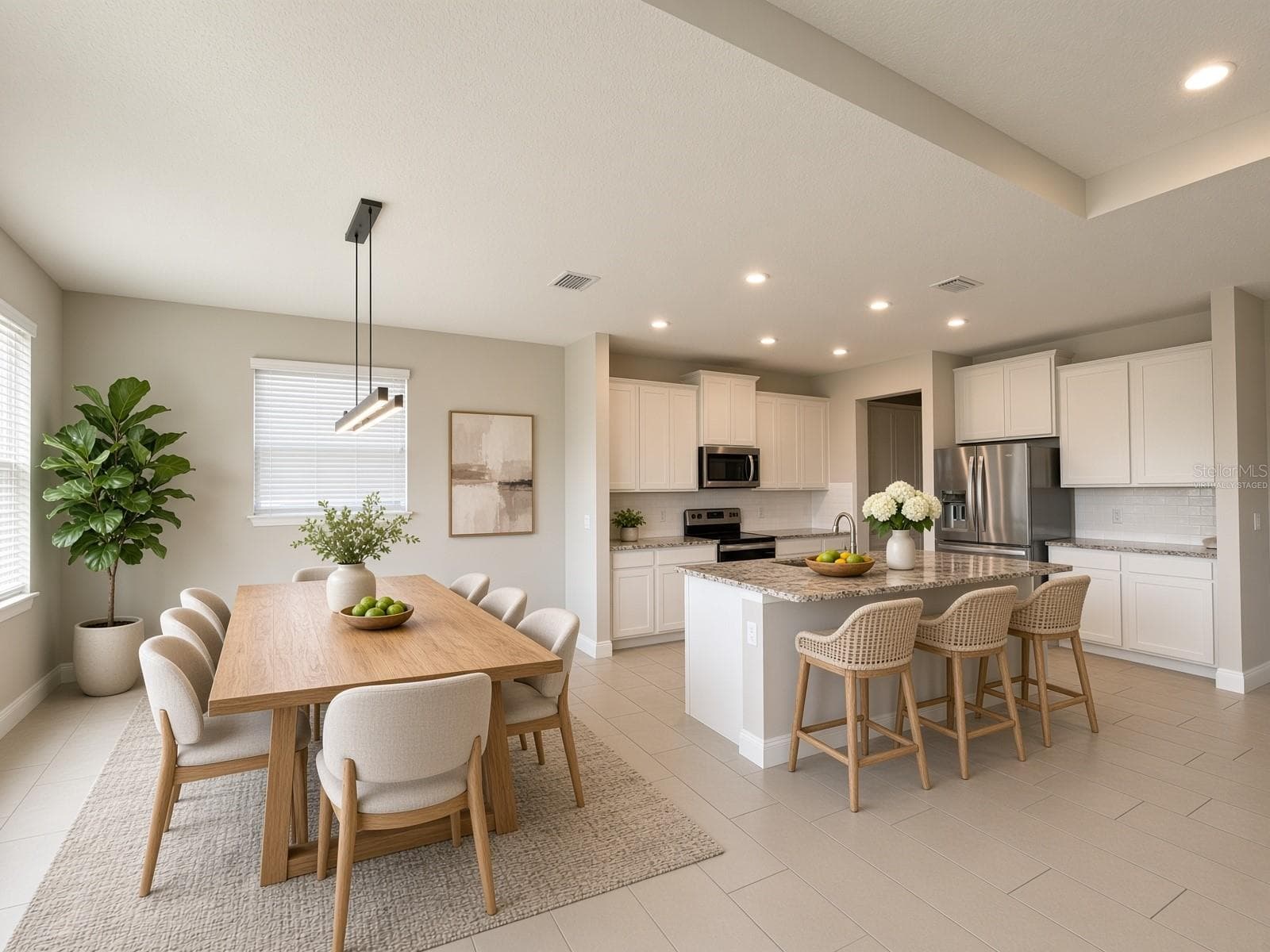 Dining/Kitchen-Virtually Staged - 140 BRIGHT IBIS AVE, APOLLO BEACH